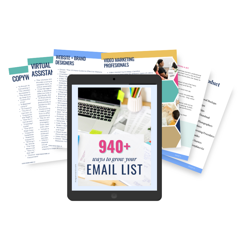 940+ Ways to Grow Your Email List