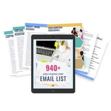 940+ Ways to Grow Your Email List